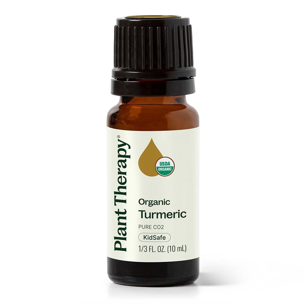 Bottle of Plant Therapy Turmeric CO2 essential oil 10 mL