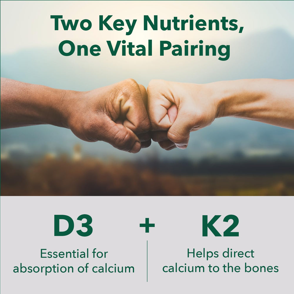 Infographic showing vegan D3 from lichen and K2 MK7