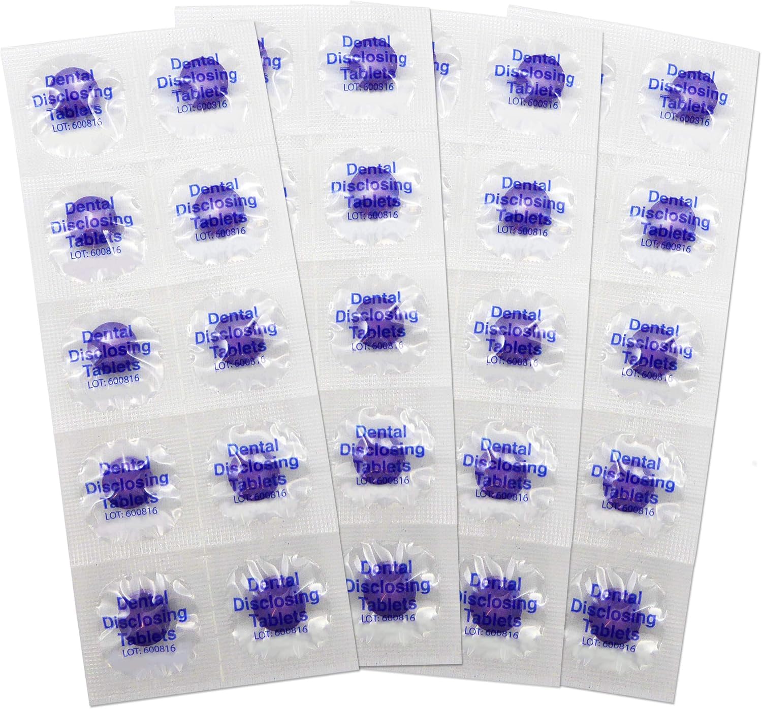 Plaqsearch Disclosing Tablets 40-count package with usage instructions