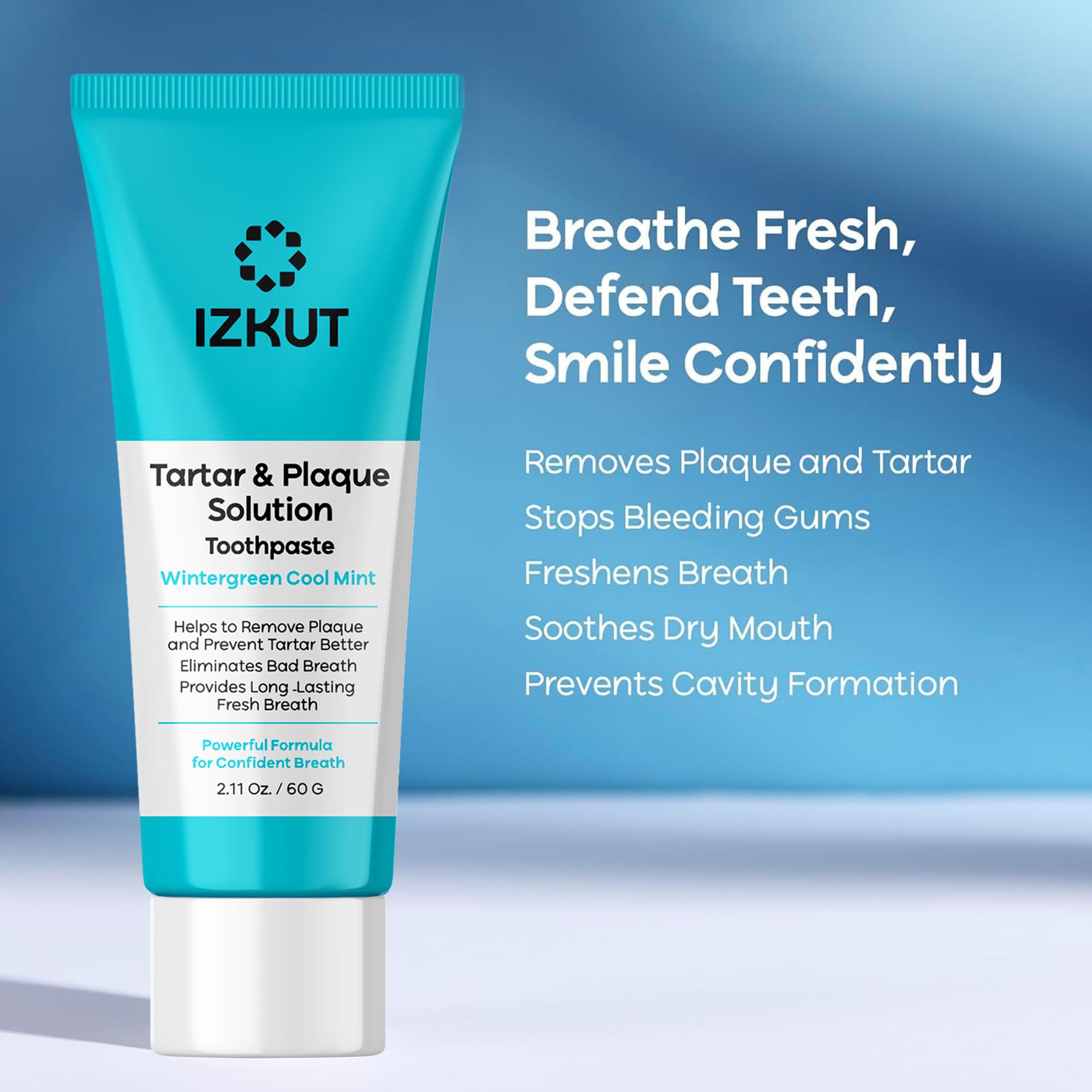 Toothbrush with mint toothpaste for deep cleaning