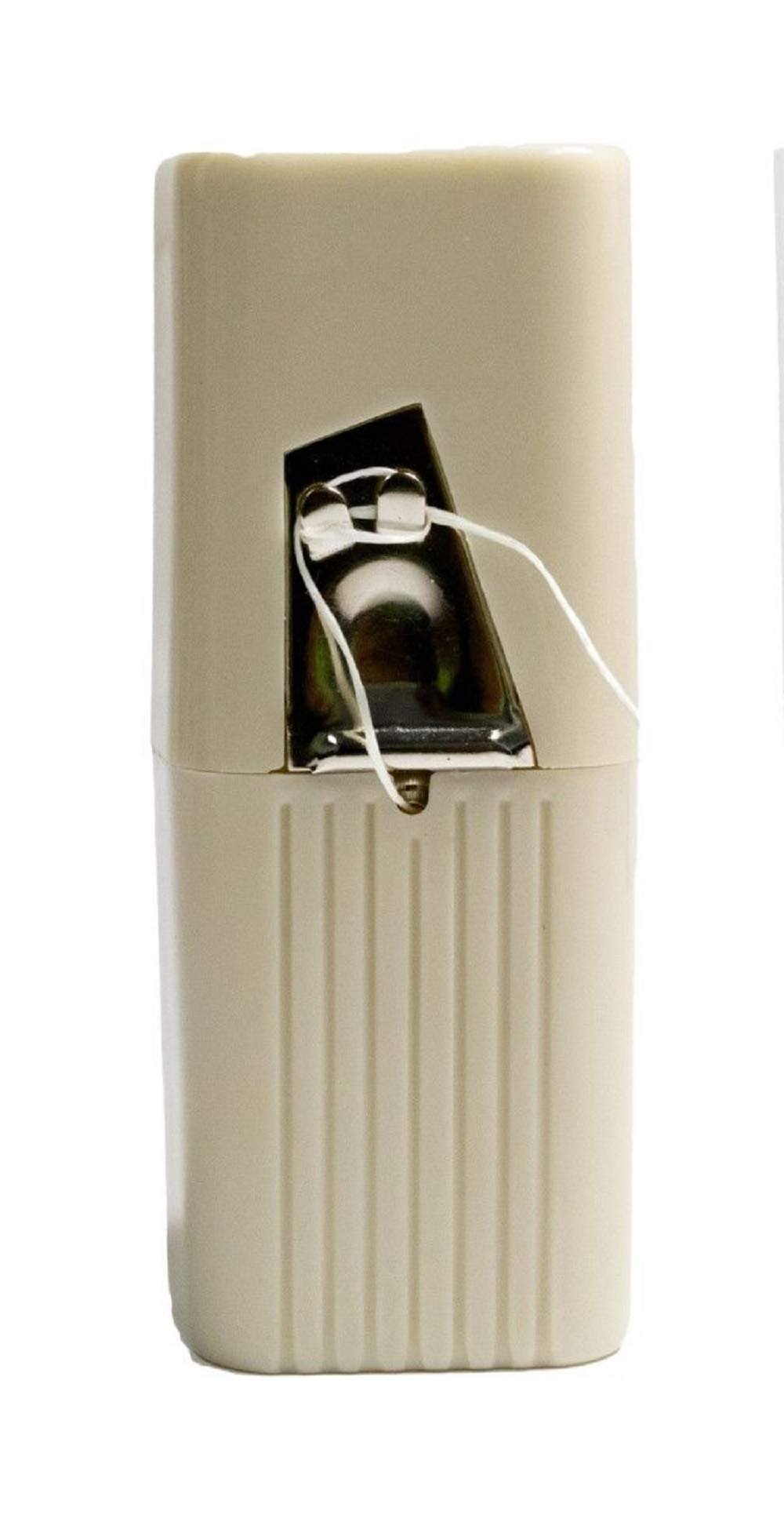 Plasdent 207FSD Professional Floss Dispenser in Beige holding 200-yard floss refills