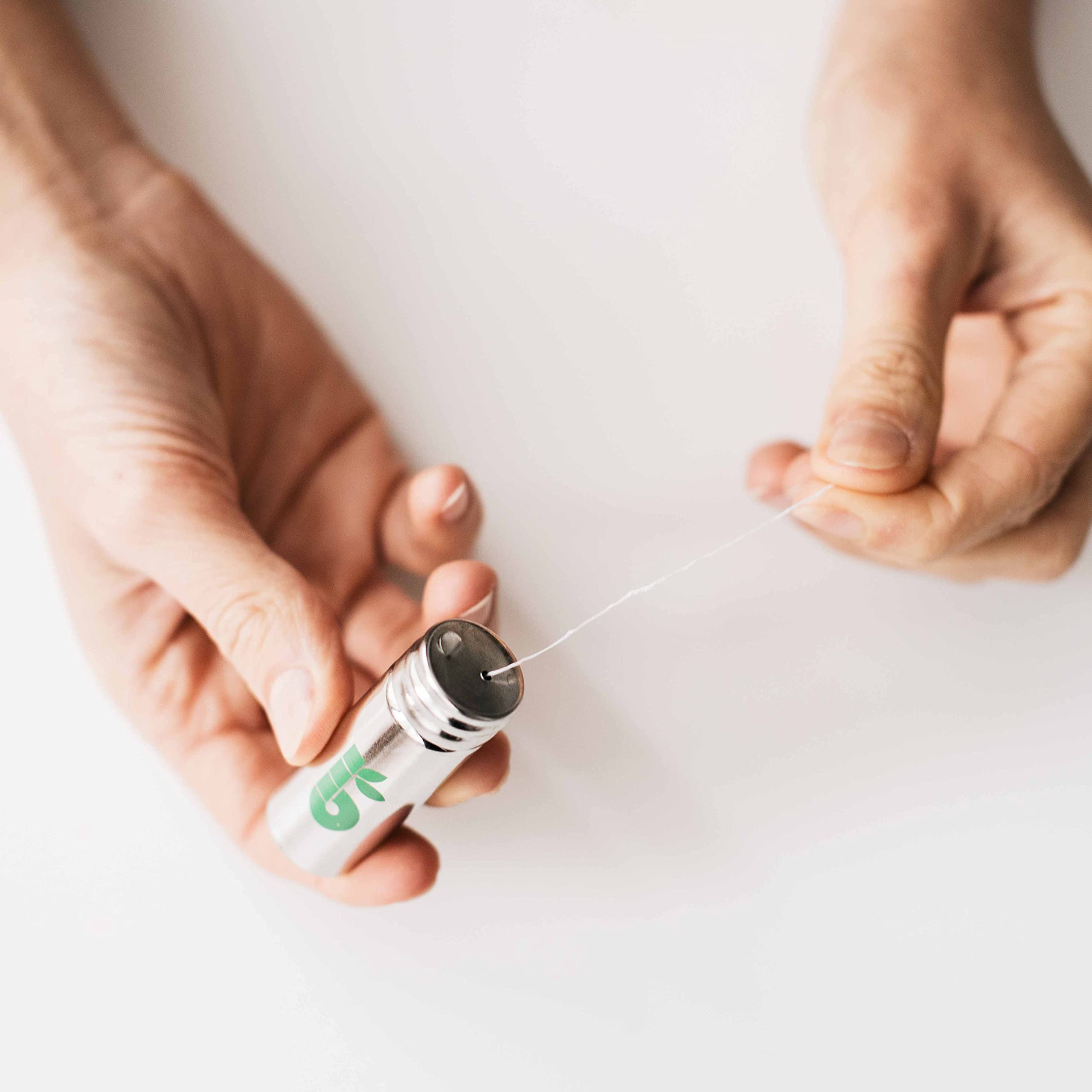 Plastic-free packaging for eco-friendly floss
