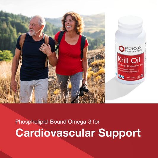 Close-up of Protocol for Life Balance Krill Oil 1000mg softgels
