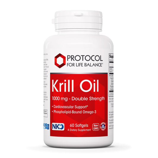 Protocol for Life Balance Krill Oil 1000mg main product image with 60 softgels