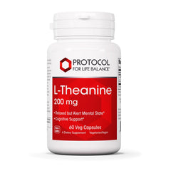 Protocol For Life Balance L-Theanine 200mg bottle label