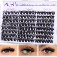 Pleell Wispy Lash Clusters packaging display for easy browsing and gifting