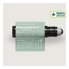Application of PLENNY Teething Relief Roller on a baby's cheek