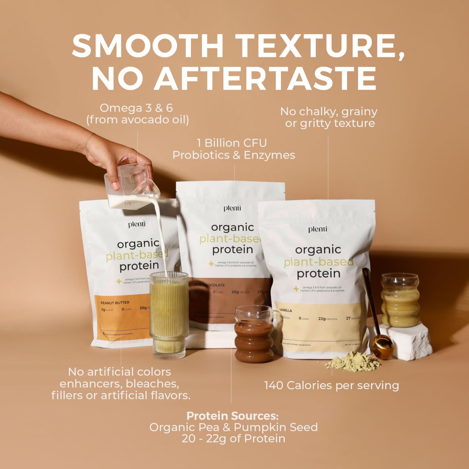 2 lb packaging of plenti protein powder