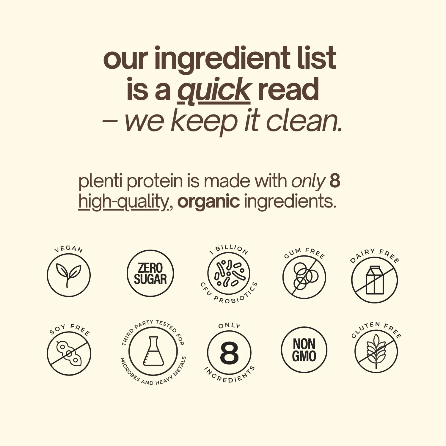 Digestive enzyme blend and probiotic CFU icon on plenti