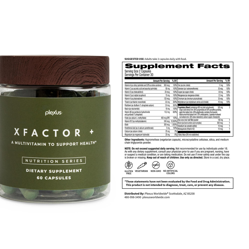 Two-pack Plexus XFactor+ packaging
