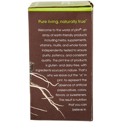 Supplement facts panel for plnt Ashwagandha