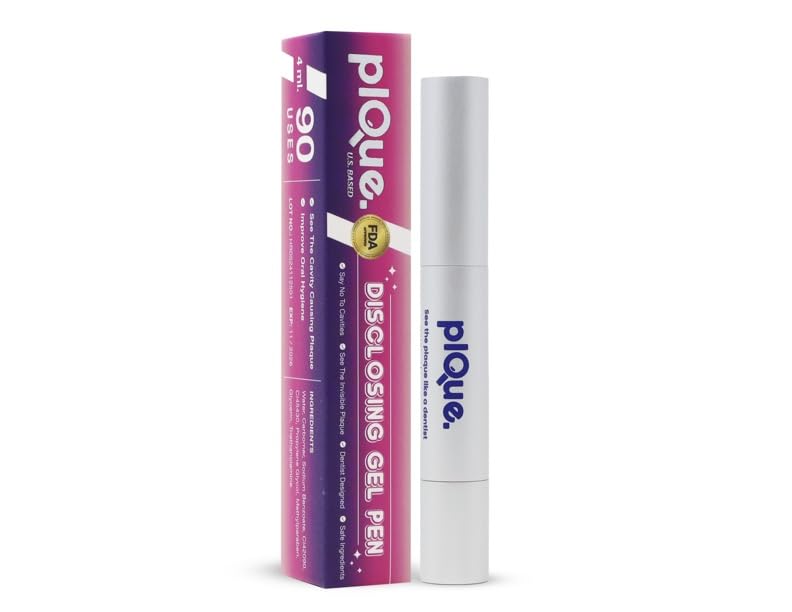 Front view of PLQUE Disclosing Gel Pen