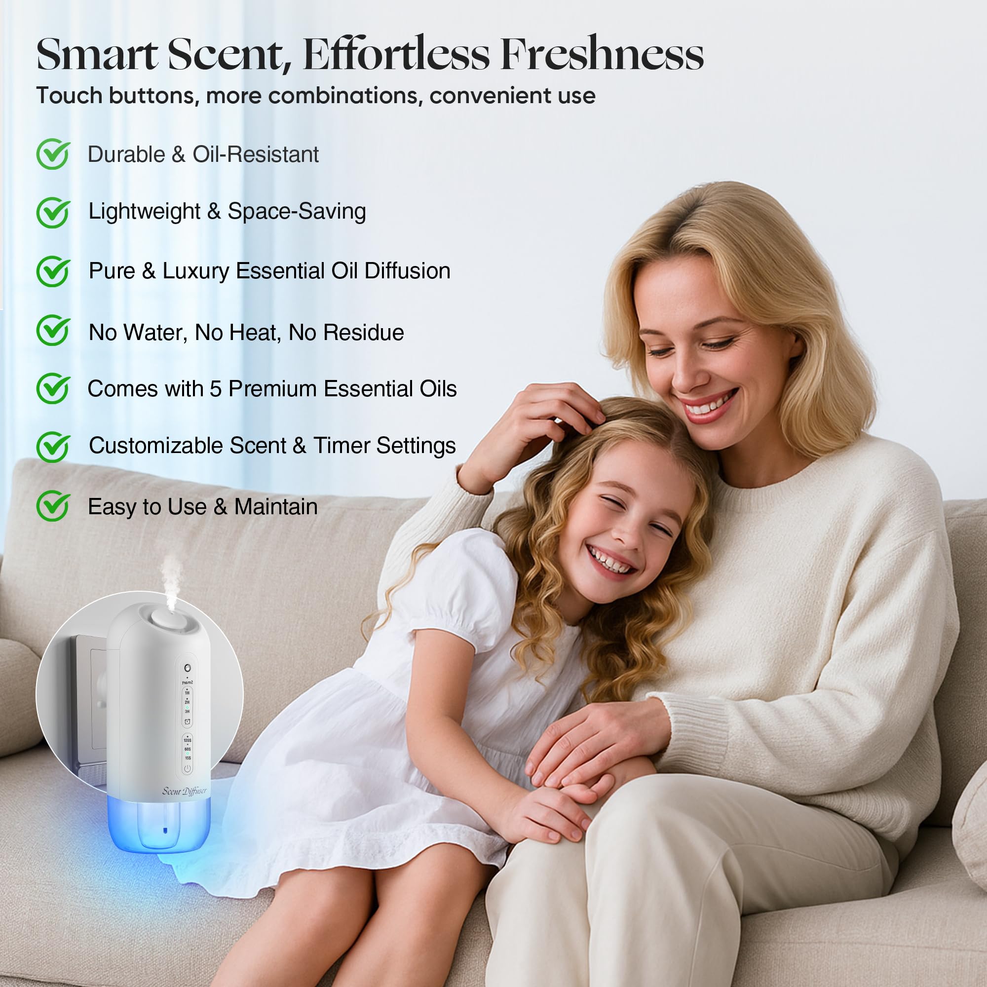 Five 20ml essential oils included with the starter kit