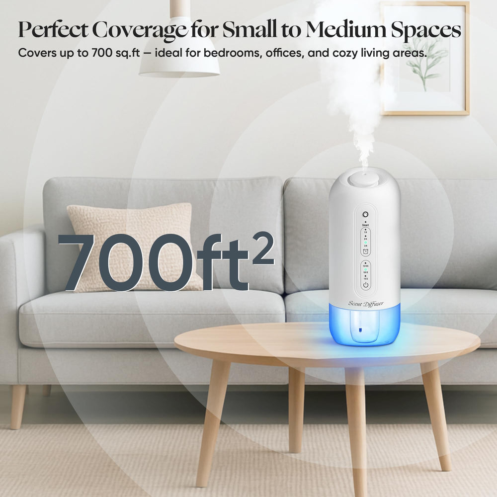 Wall-mounted diffuser in white