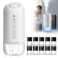 Plug-in Waterless Diffuser Starter Kit in White, wall-mounted