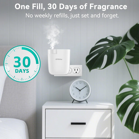 White plug-in diffuser side view