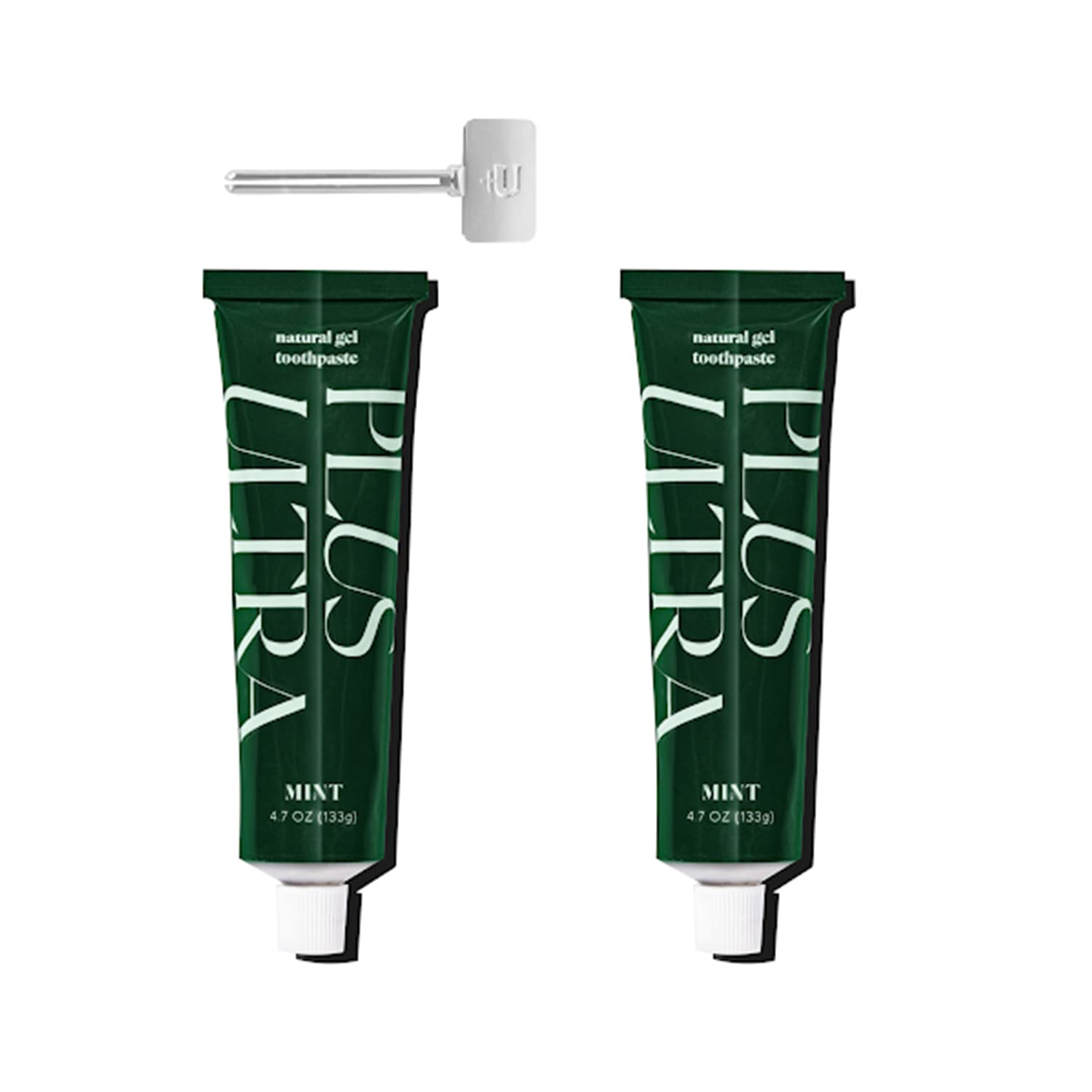 Plus Ultra 2 fluoride-free gel toothpaste in recyclable aluminum tube