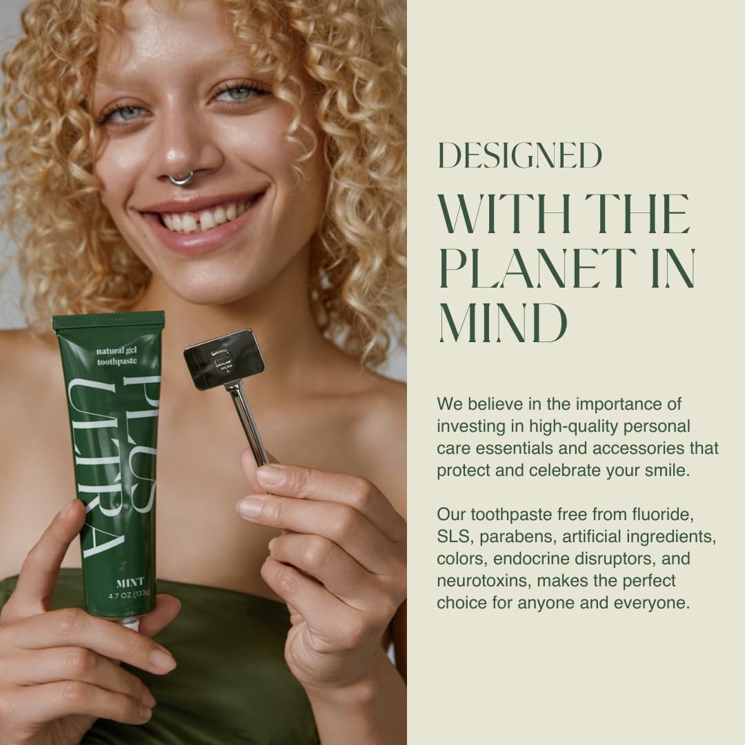 Turn-key toothpaste squeezer included with Plus Ultra 2 toothpaste