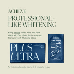 Close-up of mint-flavored whitening strips