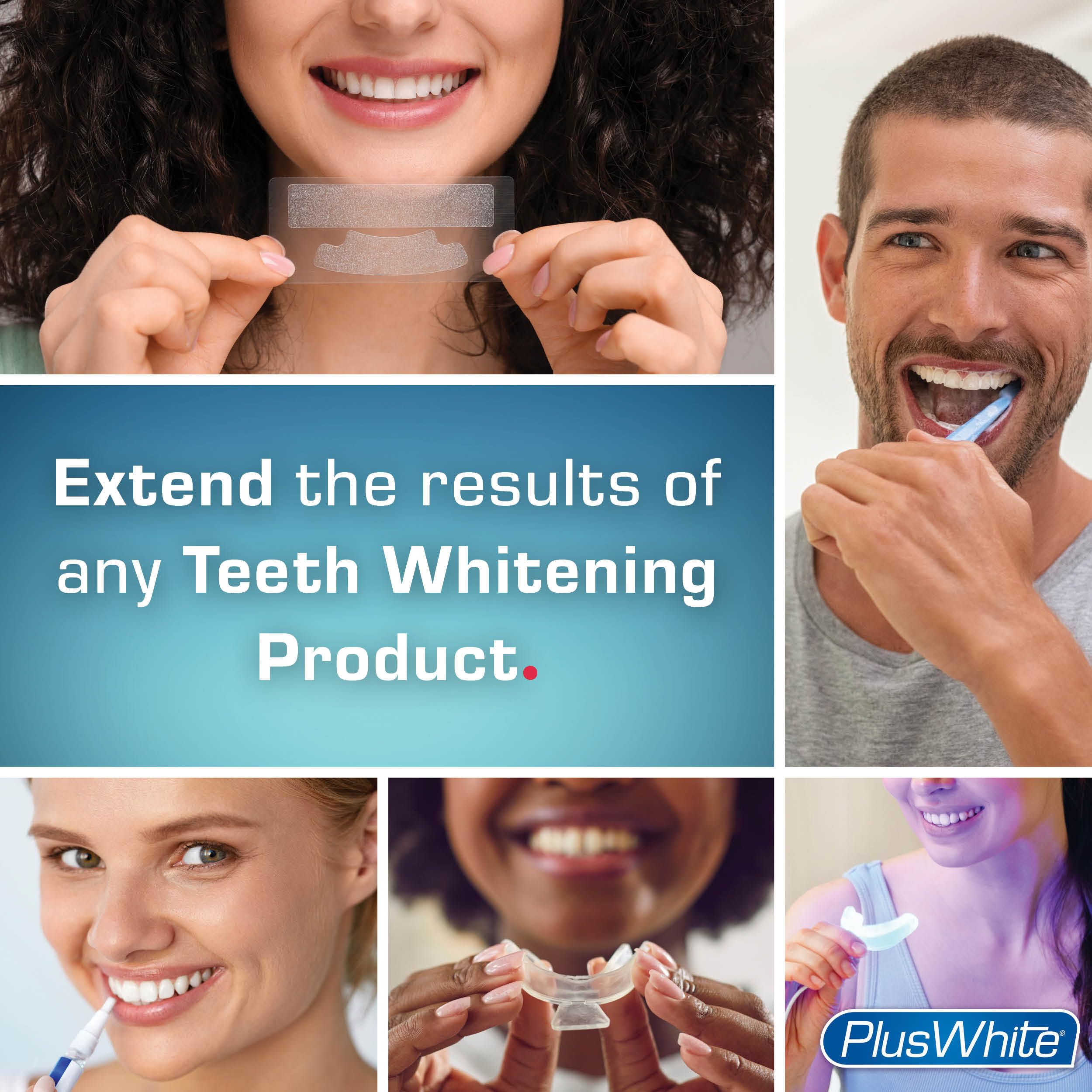 Dentist-recommended whitening rinse formula with Plasdone