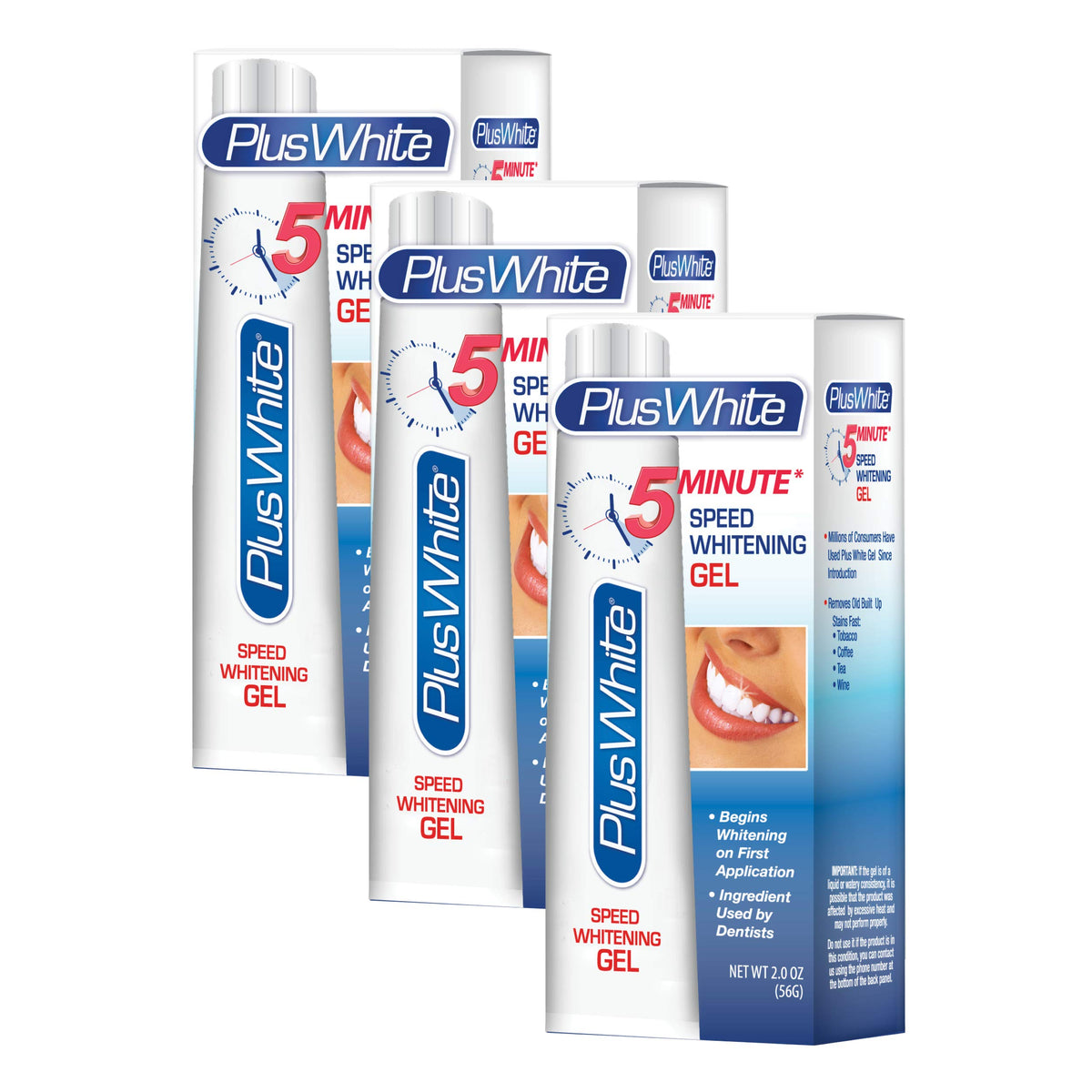 Plus White Speed Whitening Gel bottle and packaging