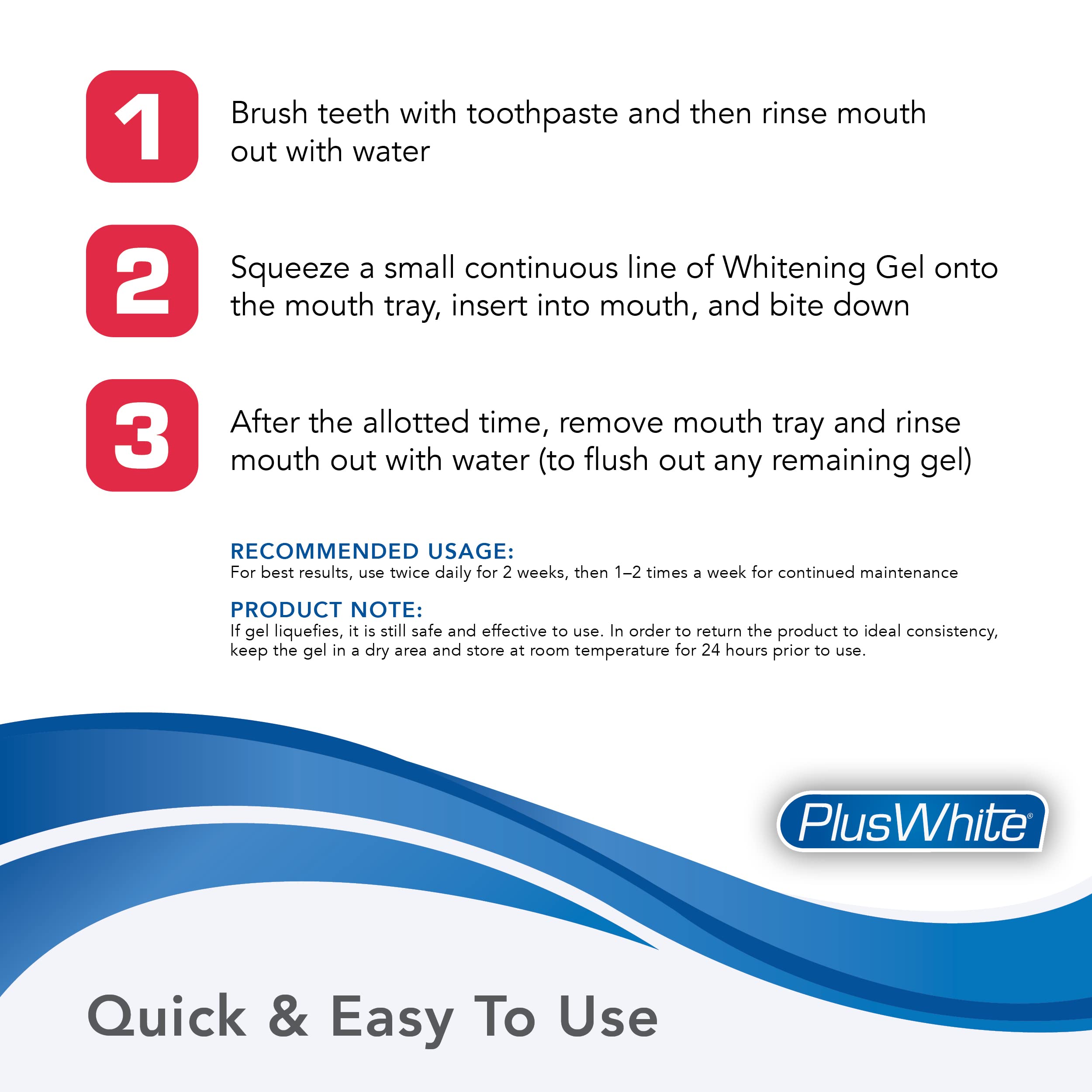 Box of Plus White whitening kit with ingredients
