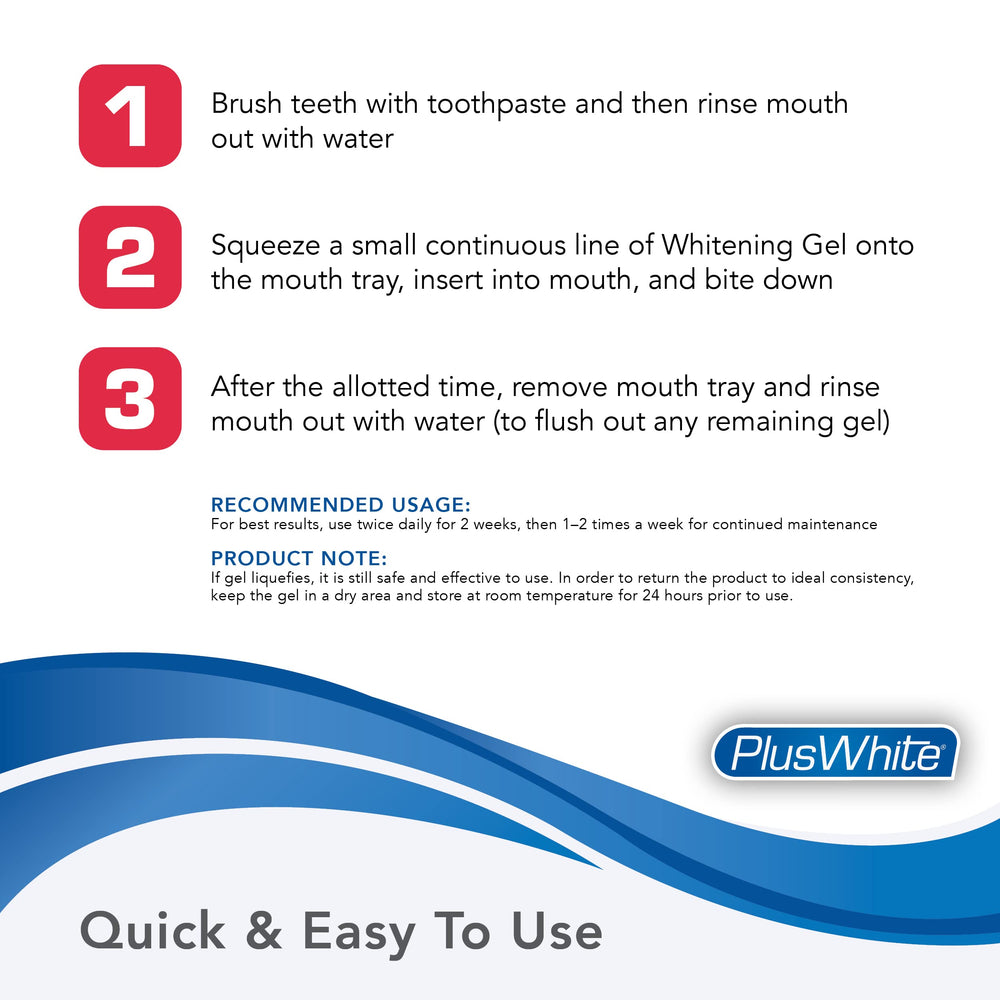 Box of Plus White whitening kit with ingredients