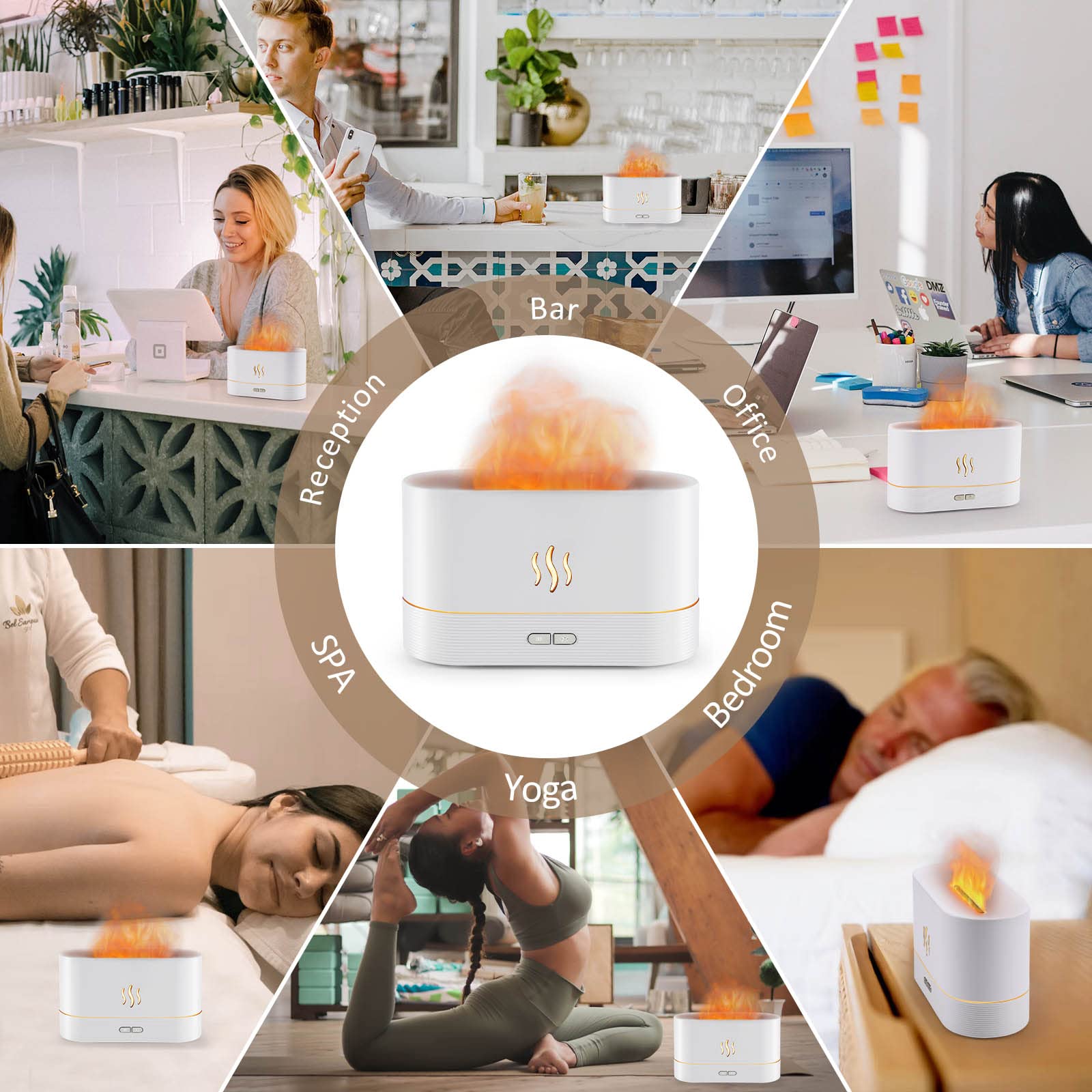 PLUWEL diffuser operates quietly for relaxed spaces.