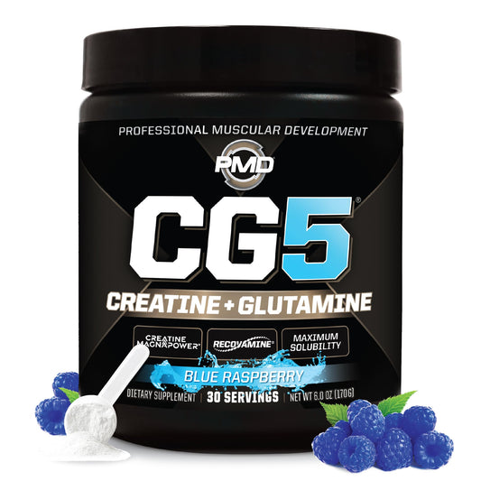 PMD CG5 Blue Raspberry container – front view