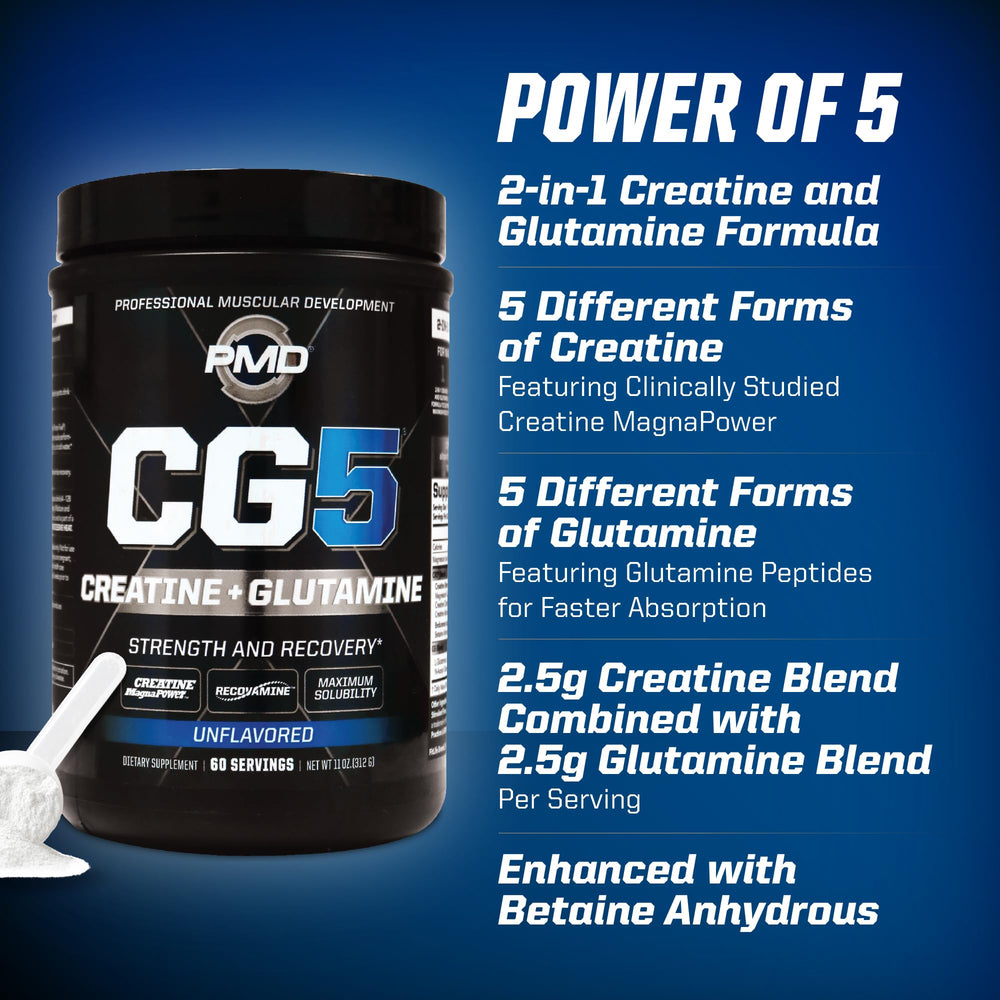 Five forms of creatine packaged in CG5 for maximum uptake