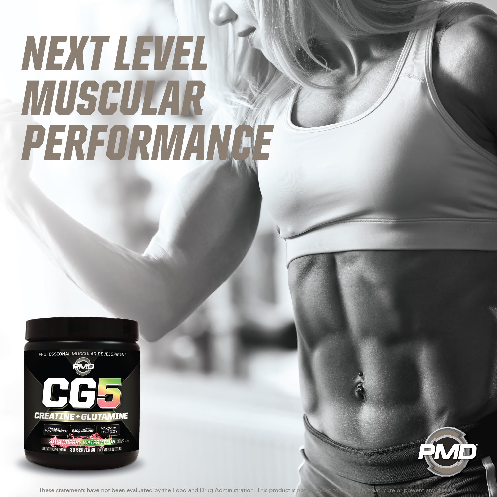 PMD Sports CG5 glutamine formulas highlight recovery ingredients