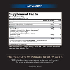 Creatine MagnaPower form highlighted on CG5 label