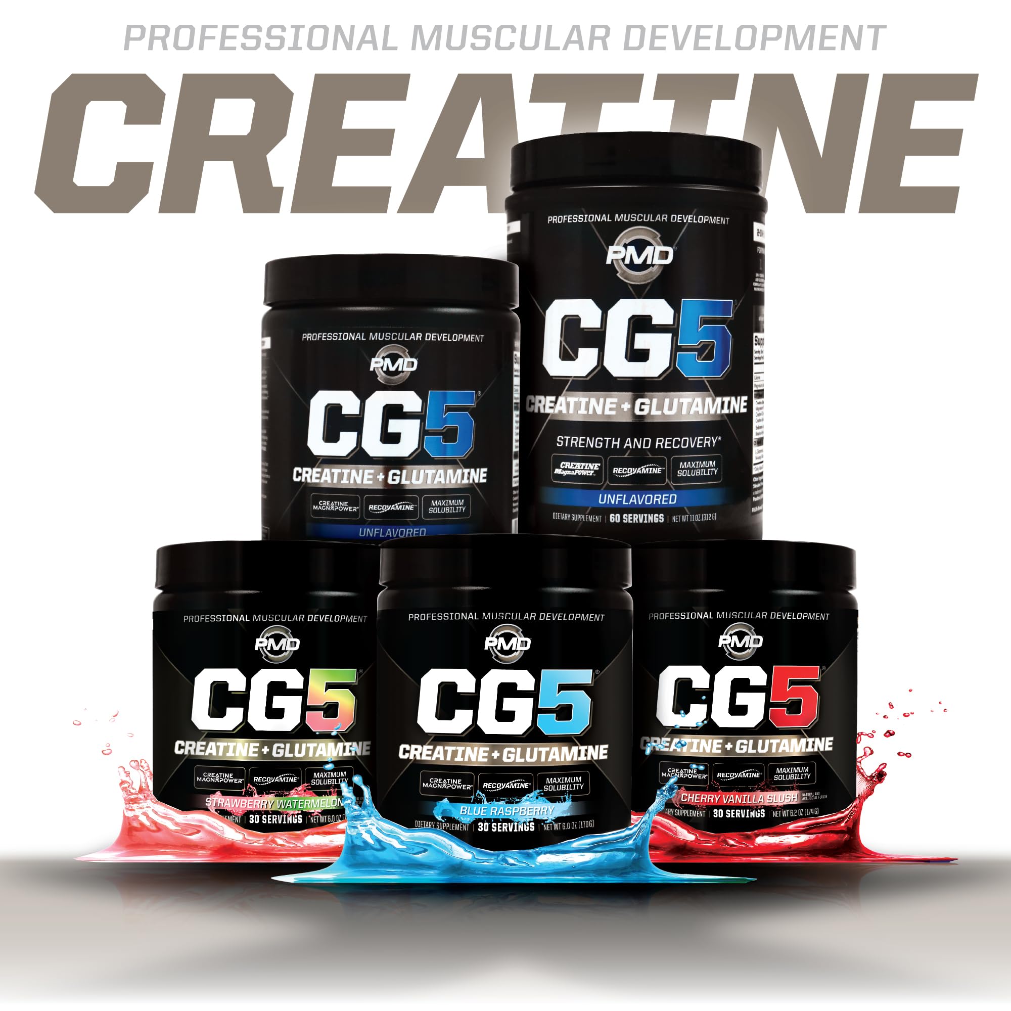 PMD Sports CG5 postworkout recovery in glass after training