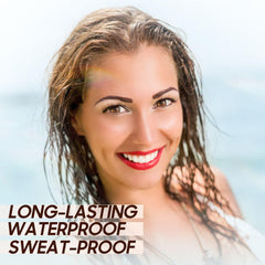 PMRXSETD Brow Tint Brush applying tint for even coverage.
