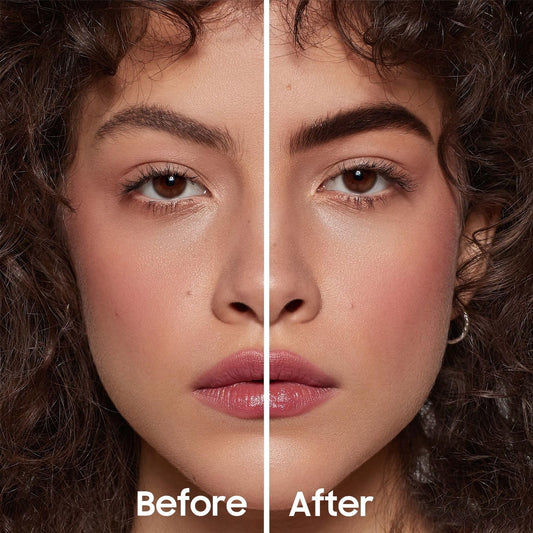 PMRXSETD Brow Tint Stencil Kit in use for ultra-natural arch shaping.