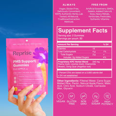 Vegan, gluten-free, non-GMO seal on bottle