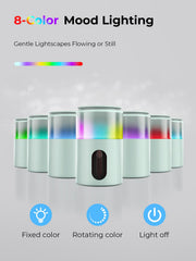 Pmsusoow diffuser displaying 9-color LED options