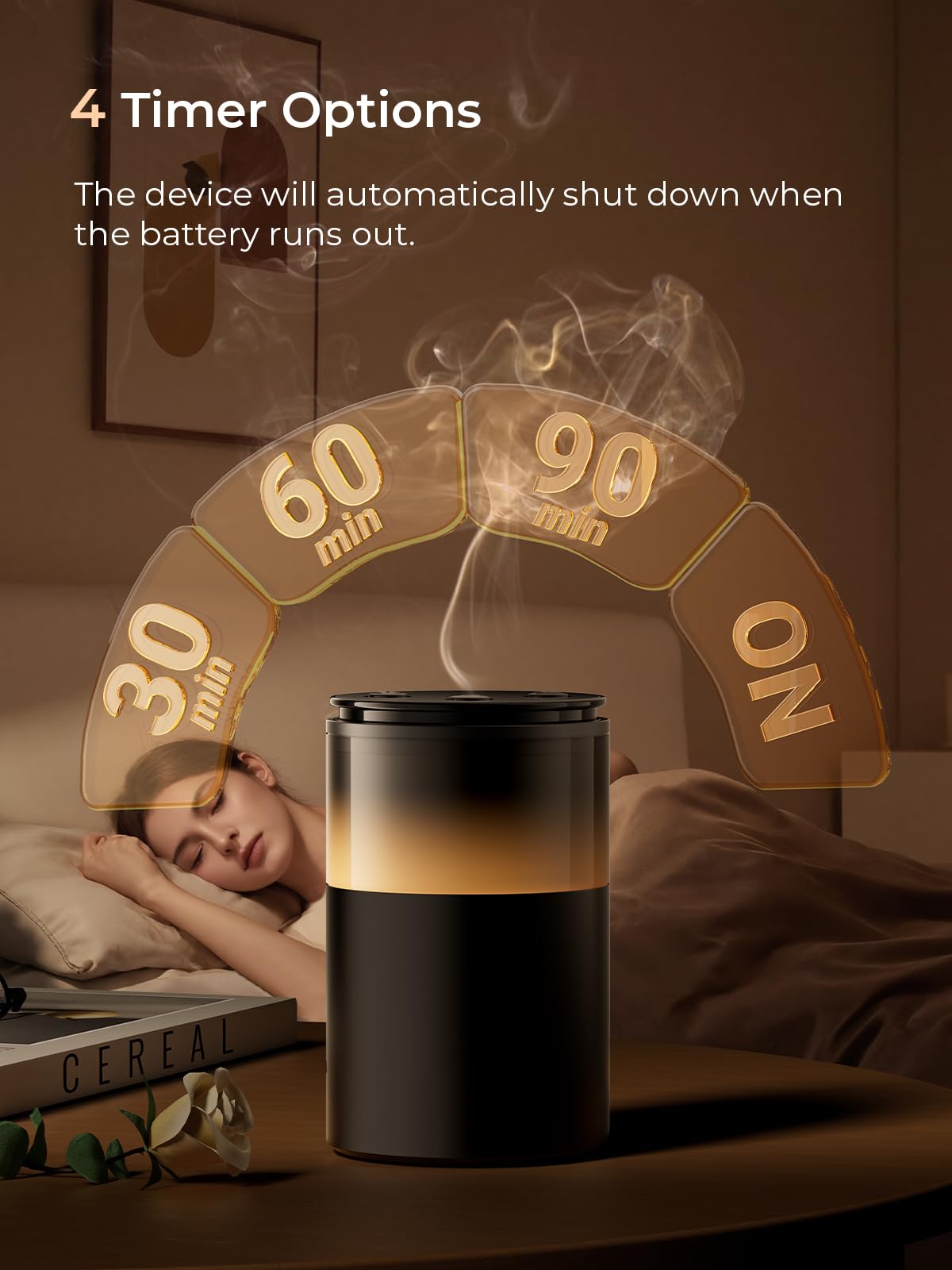 Portable diffuser with USB-C charging