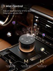 8-color LED light options on diffuser