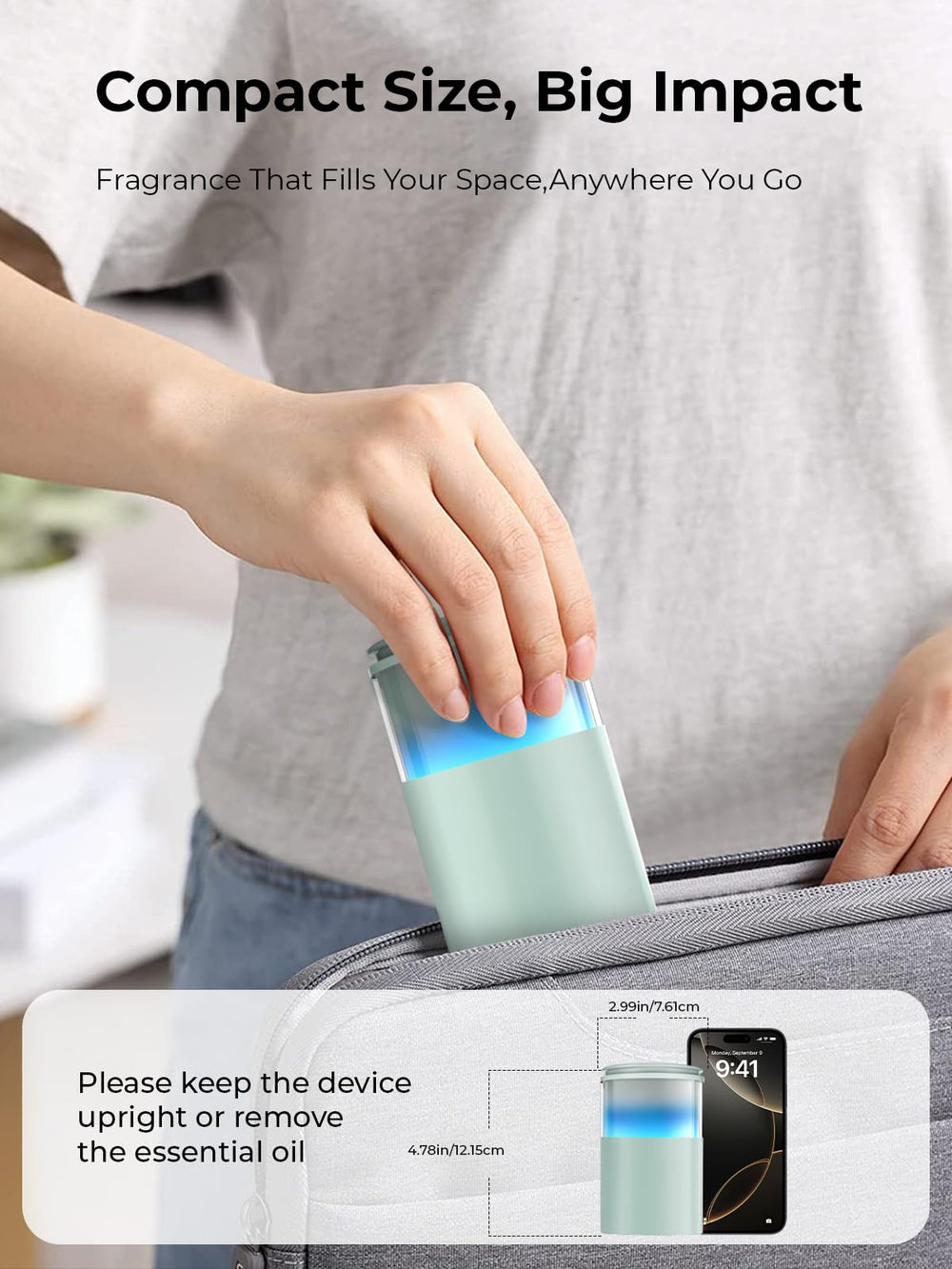 Close-up of nano-mist diffusion technology