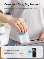 Compact portable diffuser placed in car cup holder
