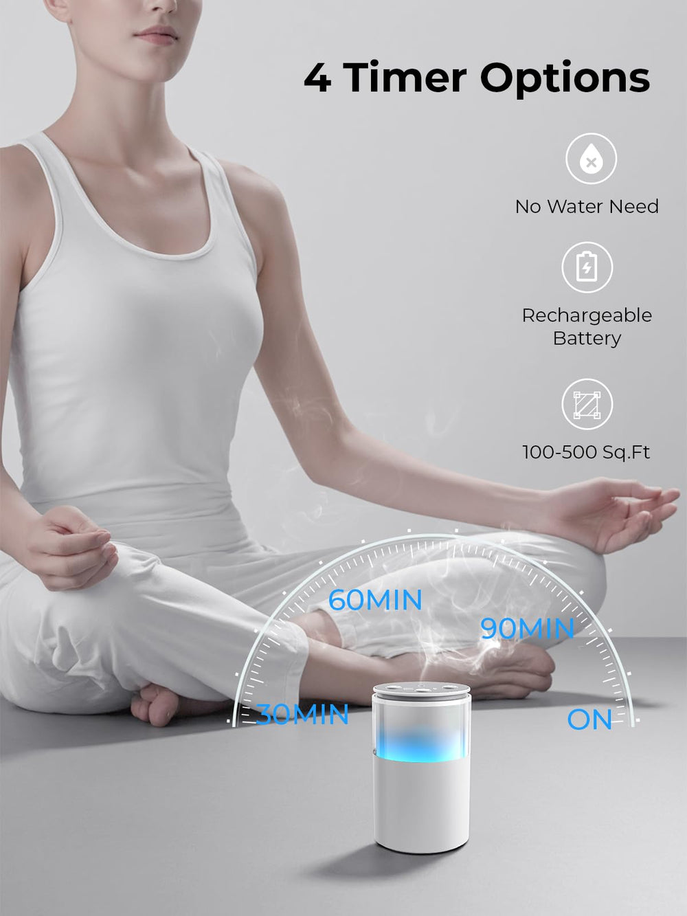9-color LED option and independent mist control