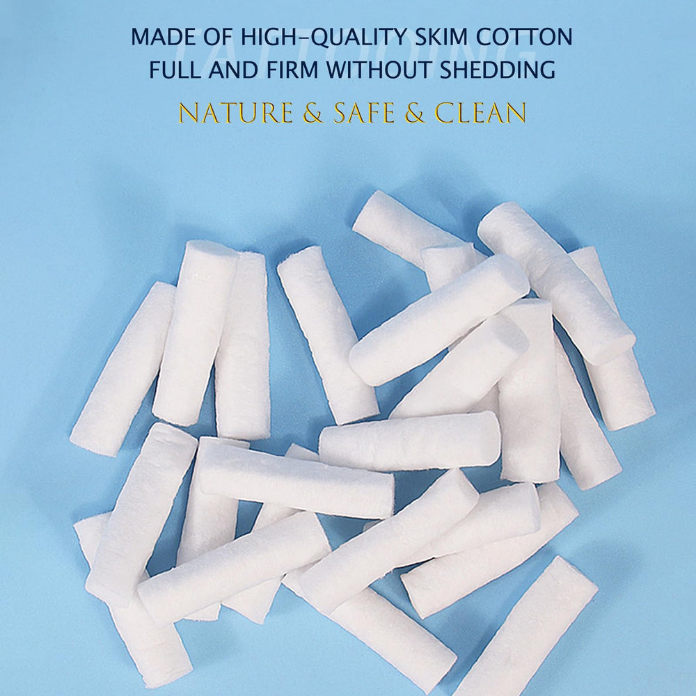 PMUBEAUTY absorbent cotton-tip sticks wipe excess ink without shedding.