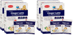 Front view of Pocas Ginger Latte Instant Tea 4-Pack box