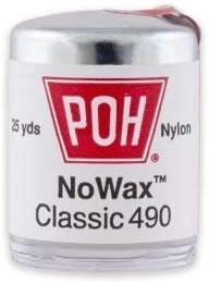 Close-up of POH unwaxed dental floss strands