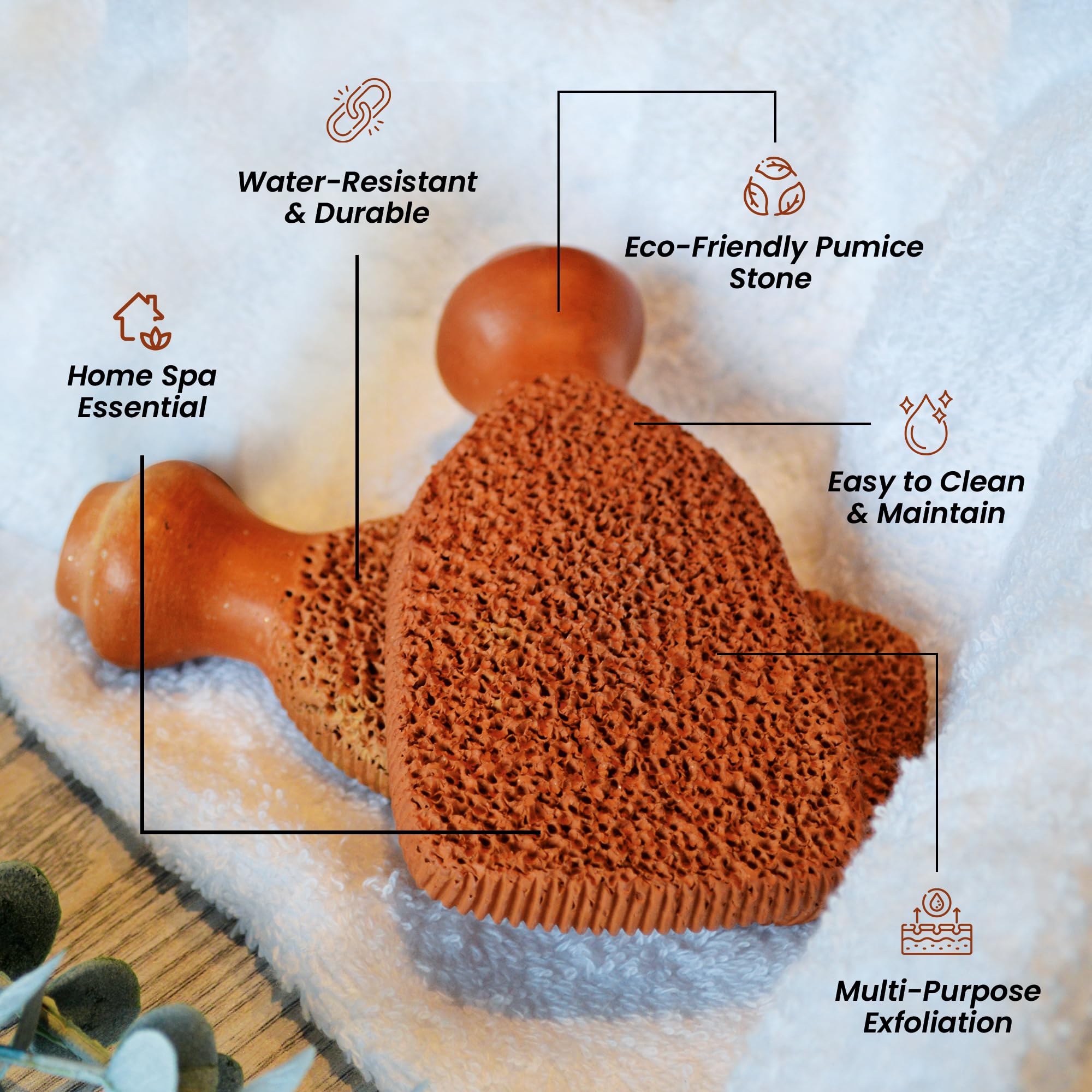 POHS pumice stone for elbows and knees use, self-care
