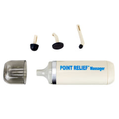 Point Relief Mini-Massager front view, compact handheld device for quick relief.