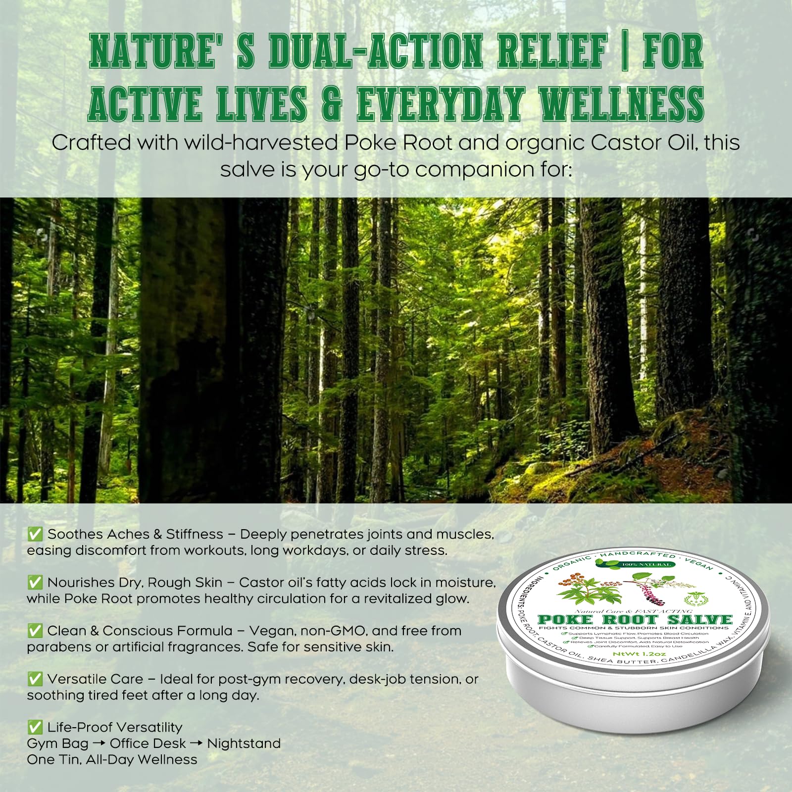 Herbal blend with natural scent and vegan labeling