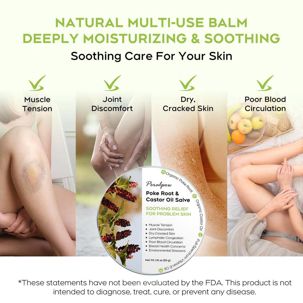 Smooth salve applied to dry skin