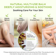 Smooth salve applied to dry skin
